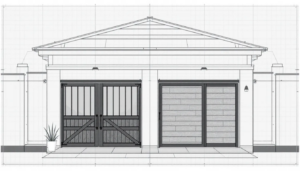 A cost comparison chart for swing gates versus sliding gates.